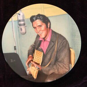 Limited Edition Elvis Presley Collectors Plate "A Studio Session" 1990 By Delphi